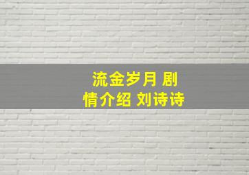 流金岁月 剧情介绍 刘诗诗